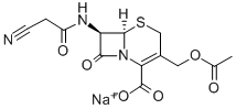 Cefacetrile sodium Struktur