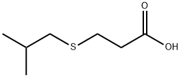 3-(isobutylthio)propanoic acid Struktur