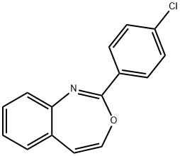 2-(p-Chlorophenyl)-3,1-benzoxazepine Struktur