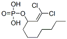 (2,2-Dichlorovinyl)heptylmethyl=phosphate Struktur