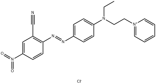 1-[2-[[4-[(2-cyano-4-nitrophenyl)azo]phenyl]ethylamino]ethyl]pyridinium chloride Struktur