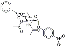 p-Nitrophenyl 2-Acetamido-3-O-acetyl-4,6-O-benzylidene-2-deoxy-α-D-glucopyranoside Struktur