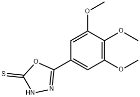 5-(3,4,5-TRIMETHOXY-PHENYL)-[1,3,4]OXADIAZOLE-2-THIOL Struktur