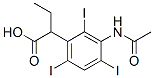 2-(3-Acetylamino-2,4,6-triiodophenyl)butyric acid Struktur