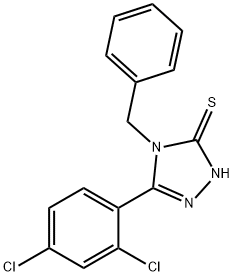 4-BENZYL-5-(2,4-DICHLOROPHENYL)-4H-1,2,4-TRIAZOLE-3-THIOL Struktur