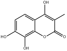 Coumarin, 4,7,8-trihydroxy-3-methyl- (7CI,8CI) Struktur