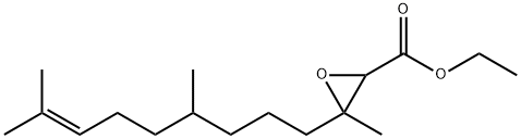 ethyl 2,3-epoxy-3,7,11-trimethyldodec-10-enoate  Struktur