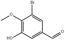 3-BROMO-5-HYDROXY-4-METHOXYBENZALDEHYDE Struktur