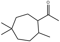 1-(2,5,5-trimethylcycloheptyl)ethan-1-one Struktur