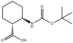 (1R,2R)-BOC-2-AMINOCYCLOHEXANE CARBOXYLIC ACID Struktur