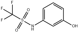 Methanesulfonamide,  1,1,1-trifluoro-N-(3-hydroxyphenyl)- Struktur