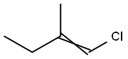 1-Chloro-2-methyl-1-butene Struktur