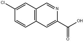 3-Isoquinolinecarboxylic acid, 7-chloro- Struktur