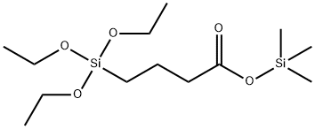 trimethylsilyl 4-(triethoxysilyl)butyrate  Struktur