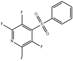 2,3,5,6-TETRAFLUORO-4-(PHENYLSULPHONYL)PYRIDINE Struktur