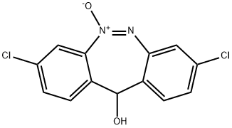 11H-Dibenzo[c,f][1,2]diazepin-11-ol, 3,8-dichloro-, 5-oxide Struktur