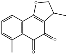 2,3-Dihydro-3,6-dimethylnaphtho[1,2-b]furan-4,5-dione Struktur