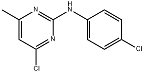 4-Chloro-N-(4-chlorophenyl)-6-methyl-2-pyrimidinamine Struktur