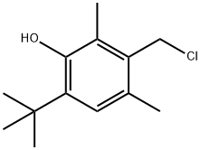 2-(T-BUTYL)-3-CHLOROMETHYL-4,6-DIMETHYLPHENOL Struktur