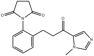 1-[2-[3-(1-Methyl-1H-imidazol-5-yl)-3-oxopropyl]phenyl]-2,5-pyrrolidinedione Struktur