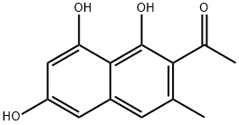 2-Acetyl-3-methylnaphthalene-1,6,8-triol Struktur