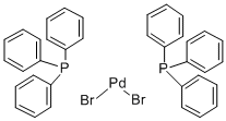 TRANS-DIBROMOBIS(TRIPHENYLPHOSPHINE)PALLADIUM(II) Struktur