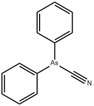 diphenylarsinecarbonitrile Struktur