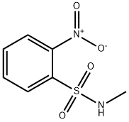 N-Methyl-2-nitrobenzenesulphonamide Struktur