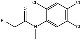 2-Bromo-N-methyl-2',4',5'-trichloroacetanilide Struktur