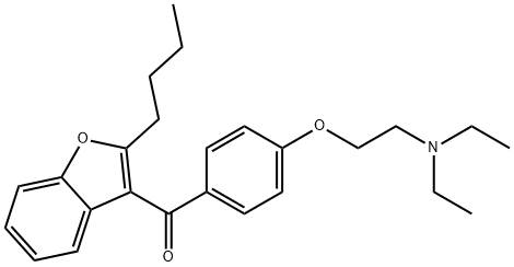 Bis Des-iodo amiodarone HCl(Amiodarone impurity) Struktur