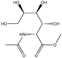 2-Acetylamino-2-deoxy-D-gluconic acid methyl ester Struktur