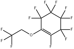 2,3,3,4,4,5,5,6,6-Nonafluoro-1-(2,2,2-trifluoroethoxy)-1-cyclohexene Struktur