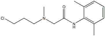 2-[(3-Chloropropyl)(methyl)amino]-N-(2,6-dimethylphenyl)acetamide Struktur