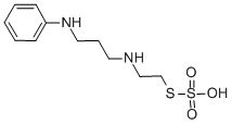 Thiosulfuric acid, S-(2-((3-anilinopropyl)amino)ethyl) ester Struktur