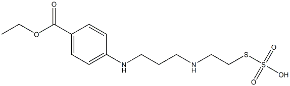 4-[[3-[[2-(Sulfothio)ethyl]amino]propyl]amino]benzoic acid 1-ethyl ester Struktur