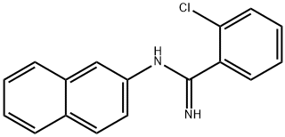 o-Chloro-N-(2-naphtyl)benzamidine Struktur