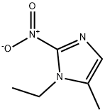 1-Ethyl-5-methyl-2-nitro-1H-imidazole Struktur