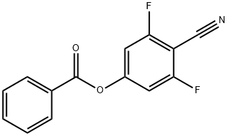 Benzonitrile, 4-(benzoyloxy)-2,6-difluoro- Struktur