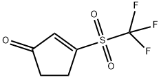 3-(TRIFLUOROMETHYLSULFONYL)CYCLOPENT-2-ENONE Struktur