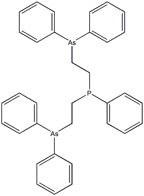 bis[(2-diphenylarsinoethyl)phenyl]phosphine Struktur