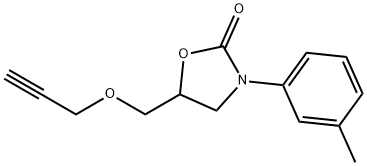 3-(3-Methylphenyl)-5-[(2-propynyloxy)methyl]-2-oxazolidinone Struktur