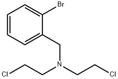 N,N-Bis(2-chloroethyl)-o-bromobenzylamine Struktur