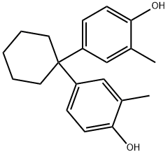 4,4'-Cyclohexylidenebis(2-methylphenol) Struktur