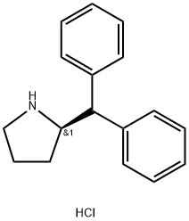 Pyrrolidine, 2-(diphenylMethyl)-, hydrochloride, (R)- (9CI) Structure