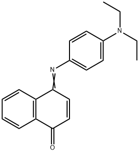 4-[[4-(diethylamino)phenyl]imino]naphthalen-1(4H)-one  Struktur