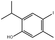 4-Iodo-5-methyl-2-(1-methylethyl)phenol Struktur