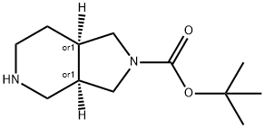 TERT-BUTYL HEXAHYDRO-1H-PYRROLO[3,4-C]PYRIDINE-2(3H)-CARBOXYLATE Struktur