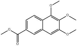 5,6,7-Trimethoxy-2-naphthalenecarboxylic acid methyl ester Struktur