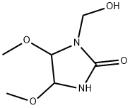 1-(hydroxymethyl)-4,5-dimethoxyimidazolidin-2-one  Struktur