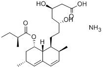 LOVASTATIN AMMONIUM SALT Struktur